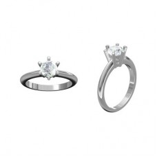 Item No.: 645-452 Ring with AA grade CZ