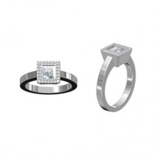 Item No.: 645-455 Ring with AA grade CZ