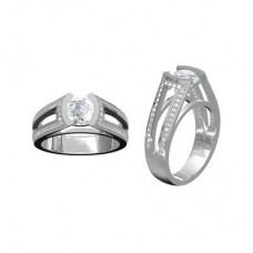 Item No.: 645-458 Ring with AA grade CZ