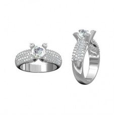 Item No.: 645-460 Ring with AA grade CZ