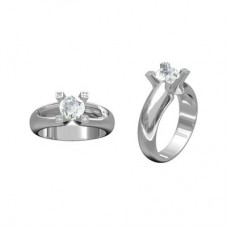 Item No.: 645-461 Ring with AA grade CZ