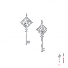 Item No.: 670-082 Pendant with AA grade CZ